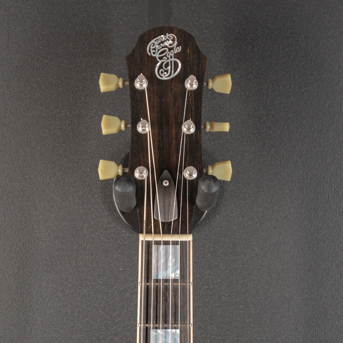 Macon Carved Top - Metallic Black