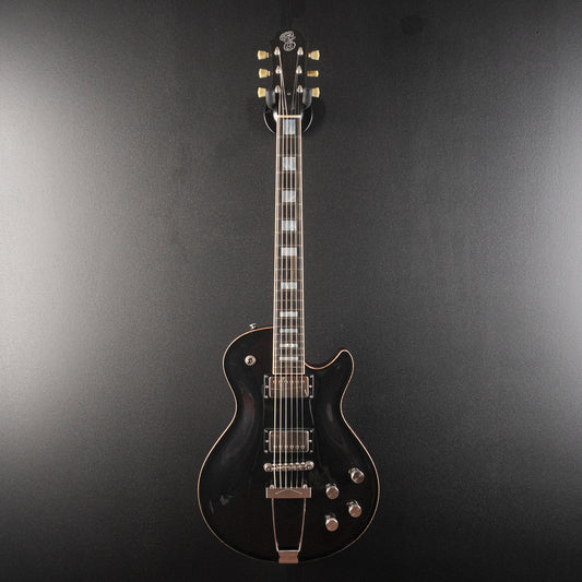 Macon Carved Top - Metallic Black