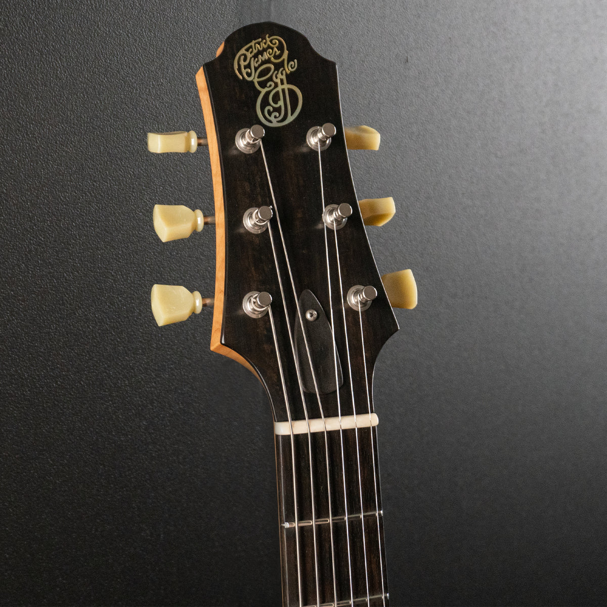 Macon Carved Top Semi - Mun Ebony