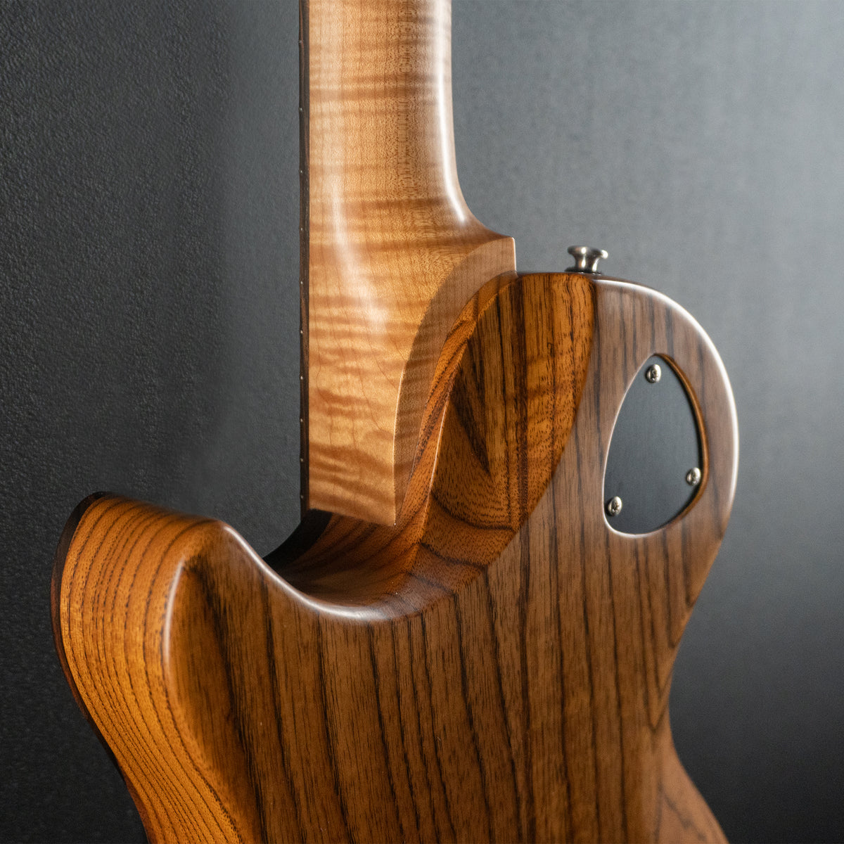 Macon Carved Top Semi - Mun Ebony