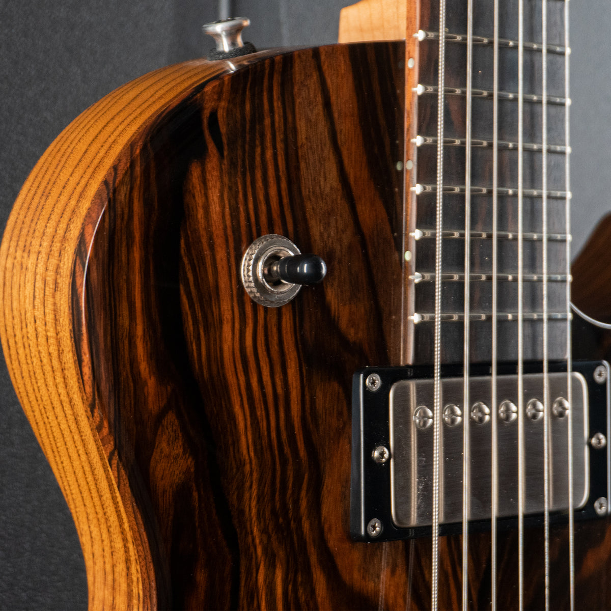 Macon Carved Top Semi - Mun Ebony